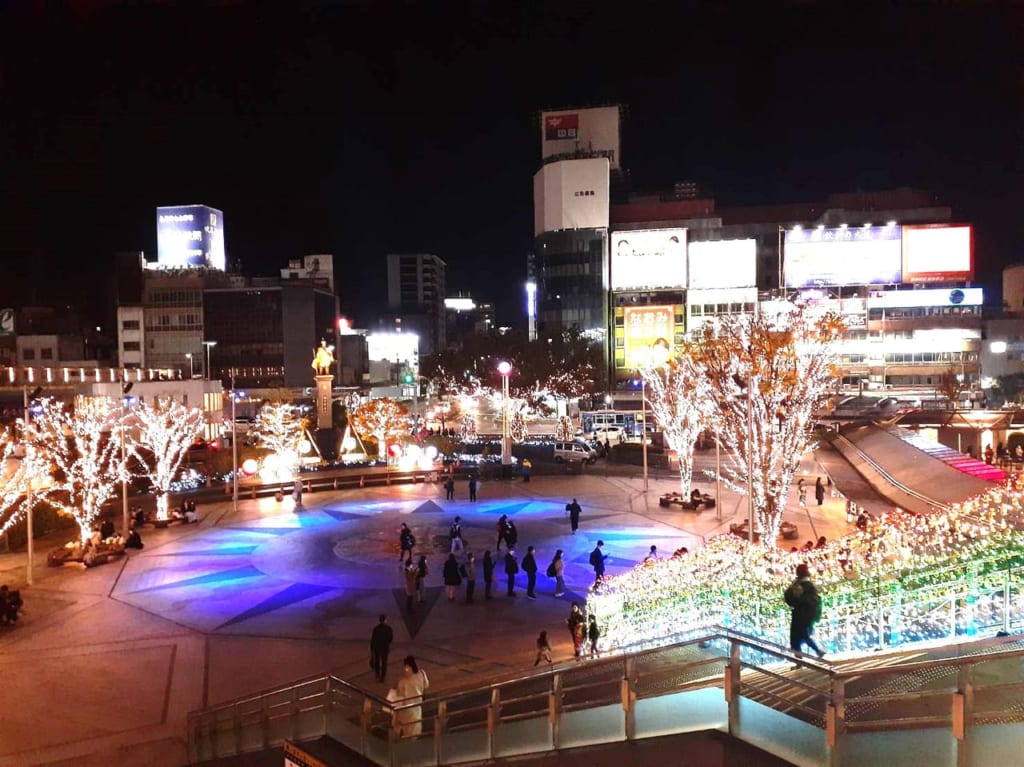 駅前ライトアップ